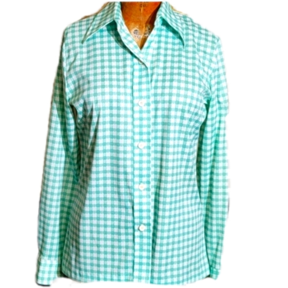 Vintage 1970s polyester blouse